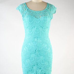Soiéblu Turquoise Lace Dress